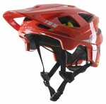 Hjälm cykel alpinestars vector tech a2 färg grå/röd, storlek s unisex