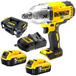impact wrench with battery 1/2" dewalt with battery and charger