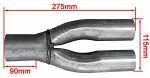 trio Y-pipe 57,0 X 48,0/48,0 L270