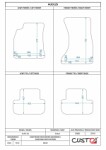 floor mats Audi A4 B8 08-15 set/tekst