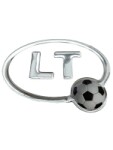 klistermärke dekorativ "lt" med fotboll