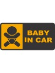 dekorativ klistermärke "barn i bilen"