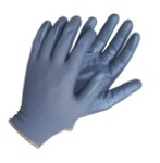 with a nitrile impregnated gloves, grey, dimensions 10