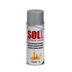 paint soll Heat resistant +600c silver 400ml