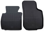 floor mat rubber Universal front black  2pc/ /POL-rubber/