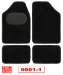 purvo kilimėlis tekstilinis universalus type-1 juodas / 4 vnt./ /pol-gum/ 72, 5x48, 5 / 31x47, 5