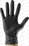 nitrile gloves, 5,0 mil, black, m, 100 pc.
