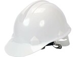 white HDPE crash helmet