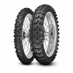 motorcycle off-road tyre pirelli 110/90-19 tt 51m scorpion mx32 mid hard rear