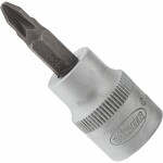 screwdriver plug 3/8 inches (10 mm) faceted ∙ pozidriv profile pz ∙ pz2