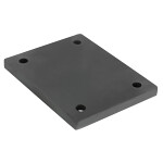 autotõstuki rubber pad door protectors 104x82mm (4 läbivat mounting hole) rotary/blitz jbm