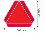 slow car sign, triangle 365x365x1,5mm, aluminium