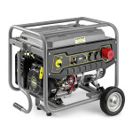 elektrigeneraator tyyppi polttoaine: bensiini 230/400V, teho 16,1 KM, teho max: 2,5/7,5kW, teho .: 10,8A, pesä: 1x12V DC, 1x16A (400V), 2x16A (230V); rozruch: sähkö/käsi