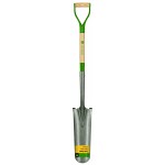 Drain spade with wooden shaft 126 cm and steel D-grip handle John Deere®