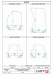 Texas салонные коврики Audi A4 15- седан /черный/
