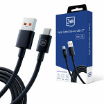USB kabelis -a līdz c /1,2m/ 3a melns