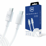 USB-cable 2xc 100w [1,2m] white