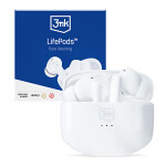 lifepods white wireless headphones