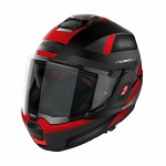 шлем avatava захвата nolan n120-1 subway n-com 22 цвет матовый/черный/красный