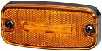 side lights LED, yellow, 24V, cable 500mm