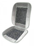 Seat cover massage beads grey