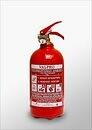 fire extinguisher with tyre pressure gauge 1kg abc