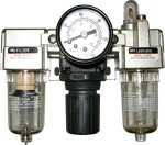Luftpressenhet olje- och vattenavskiljare 1/4" (filter, reducer, smörjanordning), tryck: 10bar, flöde: 1625l/min.