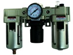 Airpress iekārtas eļļas un ūdens separators 1/2" (filtrs, reduktors, eļļotājs), spiediens: 10bar, plūsma: 3500l/min.