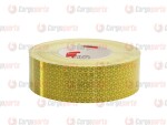 CARGO PARTS Reflective tape Contour hard surface for marking 55mmx50m yellow III-gen.EEC UN 104/ na rear and külgedele