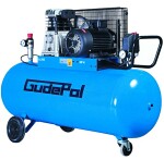 GUDEPOL reciprocating piston compressor GD 38-200-475; tank 200l, productivity 476l/min, max. pressure 10bar
