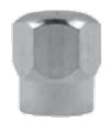 octagon, chromed plastic ( valve cap)