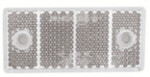dob38a-b white reflector 69x31,5mm screws + sticker