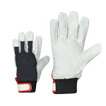 252-10 pigskin- textile fleece lining work gloves 10” m+