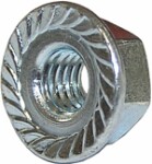 100 pc. nut 6- Point with lock M 8 SW 13, zinc plated 100 pc.