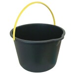 bucket 6L, black plastic