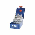 HSS drill bits set 25- pc 1,0 - 13,0 x 0,5 mm DIN 338-G BC metal case