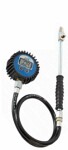 tyre pressure gauge, digi 0-12 bar, 2- end, with hose, with lighting. (pcl)