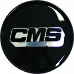 CMS kapsel, must, hõbedane logo, 67mm