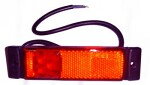 ld129 led red side light 12/24v 0,5m cable