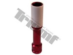 1/2" with extension thin alloy wheel socket 17mm cr-mo triumf