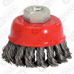 cup- wire brush m14, stainless Braided 0,50, 90mm ks tools