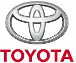 Keyring Toyota with logo, metal.