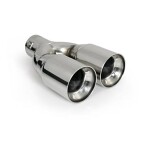 Exhaust blowpipe double fastening