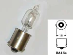 металлический цокль лампа 12V HR5W,  BA15s