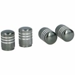 valve caps aluminium 4pc, grey