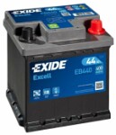 Akumulators exide excell 44ah 400a 175x175x190 -+ eb440
