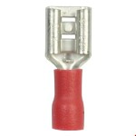 head Slotted " female" 6,35mm red 50pc