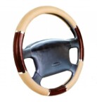 Wheel cover beige/wood /silver 37-39,5cm