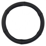 Wheel cover black leather 35-37cm