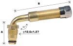tl-ventil industriell trj655, böjd. p27/80mm, bländare 20,5